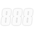 Factory Effex FX Factory Number 8 - White - 6" | 08-90058