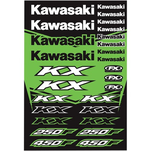 Factory Effex Decal Kit - Kawasaki KX | 22-68130