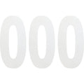 Factory Effex FX Number 0 - White - 6" | 02-4460