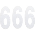 Factory Effex FX Number 6 - White - 8" | 02-4486
