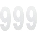 Factory Effex FX Number 9 - White - 8" | 02-4489