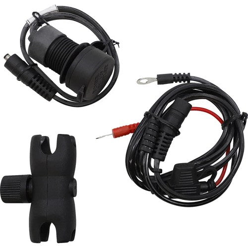 Gears Canada Dual USB Charger - 1" Ball Mount - Chrome | 100366-15