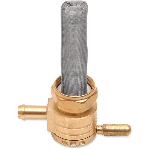 Golan Products Petcock - Raw Brass - 22mm - Straight | 76-312S-BS
