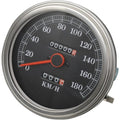 Drag Specialties 5" Kph FL-Style 2:1 Speedometer - '89-'95 Black Face | 72422KMX