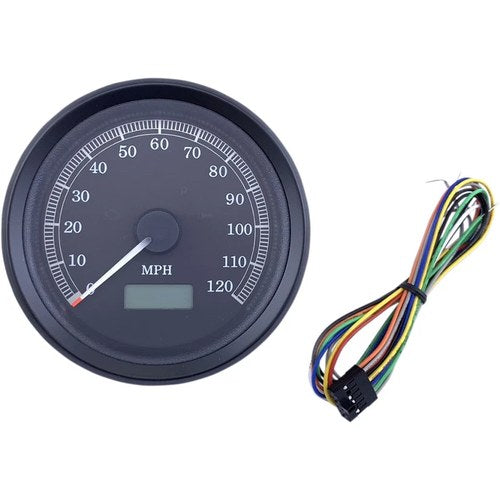 Drag Specialties 3-3/8" Programmable Electronic Speedometer, Mph | T21-69A3BBDSR