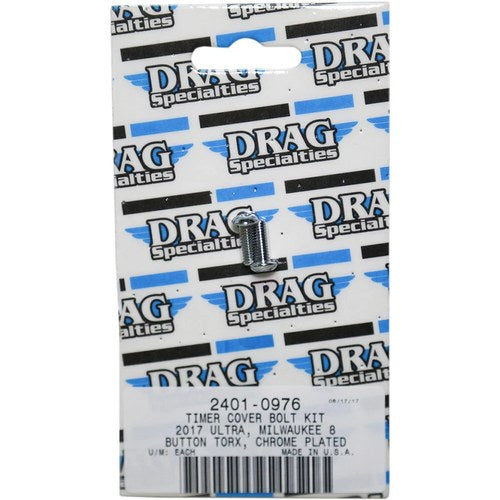 Drag Specialties Bolt Kit M8 Timer Cover Torx Chrome | MK780