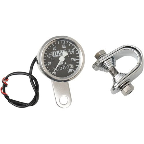 Drag Specialties Speedometer - Black - 2-1 - 1-7/8" | 21-6961DS-BX15A