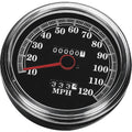 Drag Specialties 5" Mph FL-Style 2:1 Speedometer, 89-95 Black Face 72422AMX-BX33