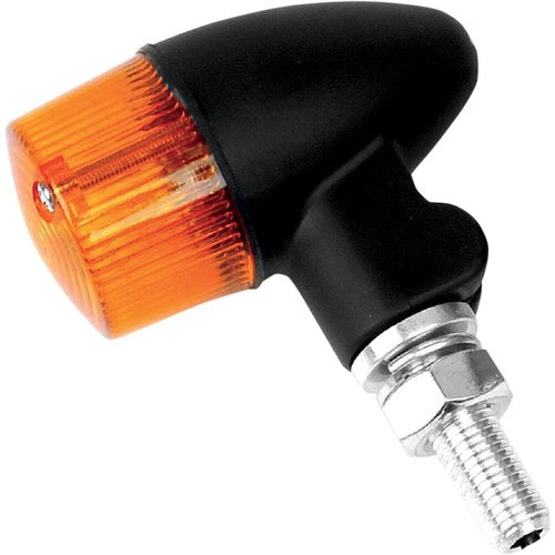 K&S Technologies Marker Light, Single Filament, Black/Amber, Style 2 | 25-8330BK