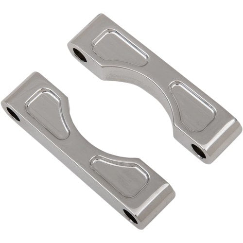Klock Werks Hugger Front Fender Mounting Blocks - Chrome | KW05-01-0103-C