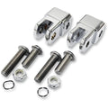 LA Choppers Male Footpeg Adapters - Chrome | LA-7202-01