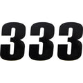 Moose Racing Race Number 3 - Black - 4.5" | 80013