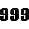 Moose Racing Race Number 9 - Black - 6" | 80119