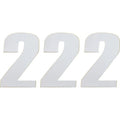 Moose Racing Race Number 2 - White - 6" | 80102