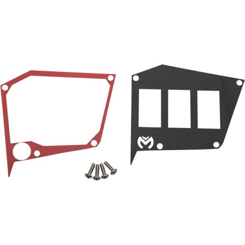 Moose Utility Division Dash Plate - Red - Rzr | 100-5068-PU
