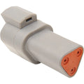 Namz Deutsch Receptacle - 3 Pin - Gray | DR-3G