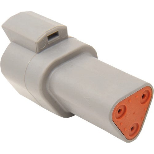 Namz Deutsch Receptacle - 3 Pin - Gray | DR-3G