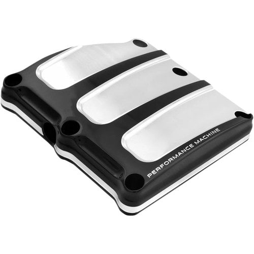 Performance Machine Transmission Cover - Platinum Cut - Scallop | 0203-2018-BMP