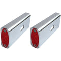 Pro-One Performance Strut LED Marker Light - Chrome/Red | 909108R
