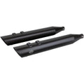 S&S Cycle Slash Cut Mufflers - Black - M8 Touring '17-'19 | 550-0696