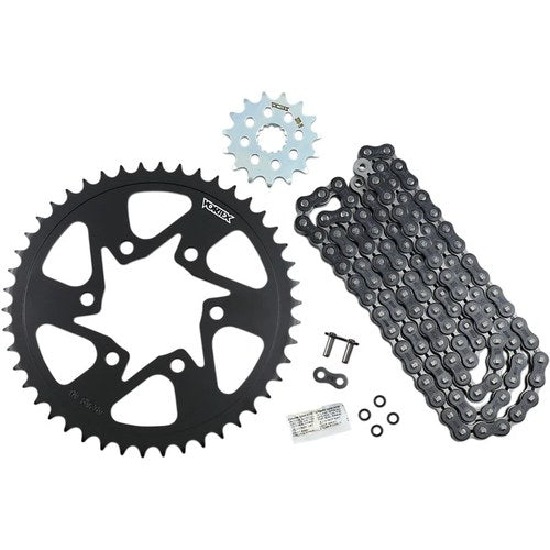 Vortex Chain Kit - Black - Kawasaki - Kle 650 Versys '07-'17 | CK6394