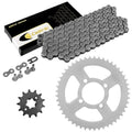 Caltric Drive Chain and Sprockets Kit for Yamaha TT-R125 TTR125E 2002 2003-2010