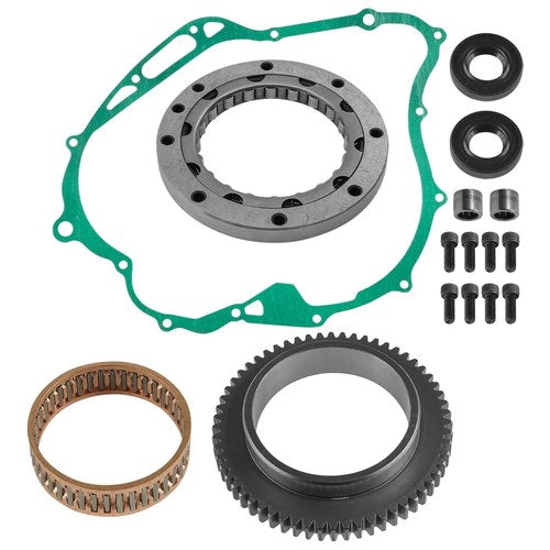 Starter Clutch & Gear W/Gasket for Yamaha V Star 1100 Silverado XVS1100At 04-09