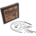Burly Brand Black Vinyl Jail Bar Cable Kit For 12" Handlebars | B30-1262