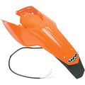 UFO Enduro Rear Fender with Light - '98-'20 KTM Orange | KT03097-127