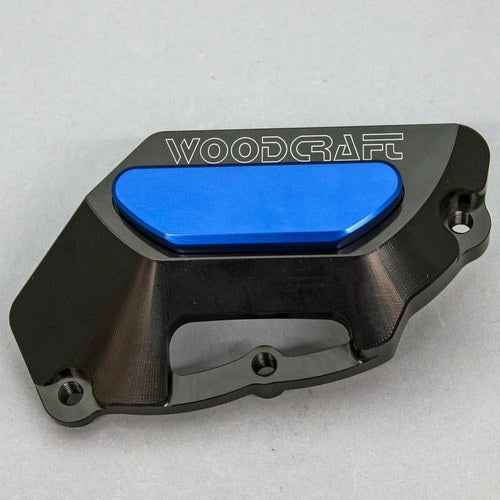Aprilia 2009-23 RSV4 Woodcraft Lhs Engine Stator Cover Protector - Blue Plate