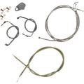 LA Choppers Standard Braided Handlebar Cable/Brake Line Kit | LA-8050KT-16