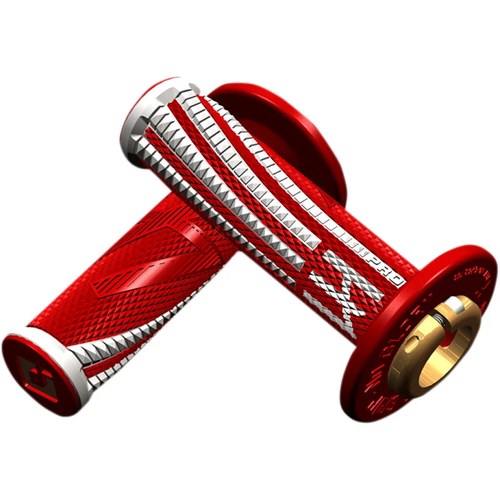 Odi Red/White Emig Pro V2 Grips | H36EPRW