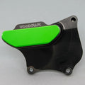 Kawasaki 2009-2025 ZX6R Woodcraft Right Side Case Cover Protector - Green Plate