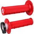Odi Red Half Waffle MX Grips | H36HWR