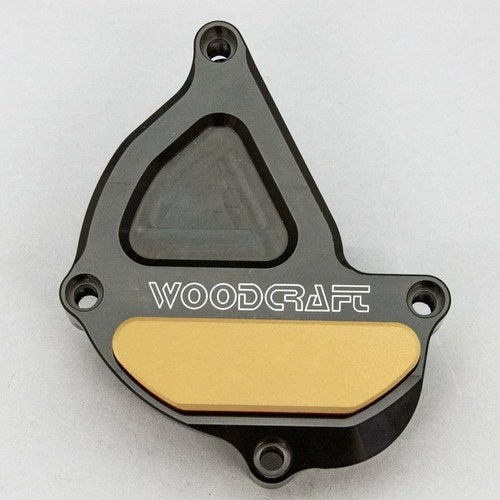 Yamaha 2018-26 MT-10 Woodcraft Ignition Trigger Cover Engine Protector Gold Pad