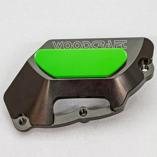 Aprilia 2009-23 RSV4 Woodcraft Lhs Engine Stator Cover Protector - Green Plate