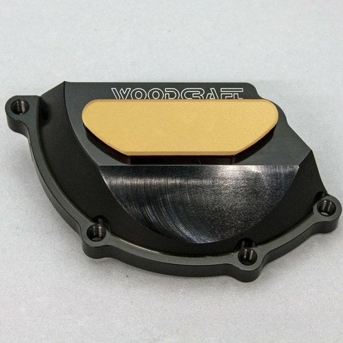 BMW 2009-19 S1000RR Woodcraft Lhs Stator Engine Cover Protector - Gold Plate