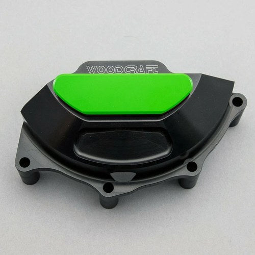Ducati 2018-24 Panigale V4 R S Woodcraft Lhs Stator Cover Protector -GREEN Plate