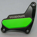 Suzuki 2001-08 Gsxr 1000 Woodcraft Rhs Crank Cover Engine Protector - Green Pad