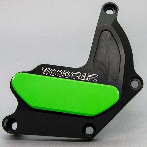 Suzuki 2006-2025 Gsxr 600 / 750 Woodcraft Rhs Clutch Cover Protector - Green Pad