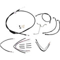 Burly Brand Complete Black Vinyl Handlebar Cable/Brake Line Kit | B30-1171