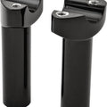 HardDrive Forged Straight Handlebar Risers 4-1/2in Rise - Black | H57-6076BF-4.5