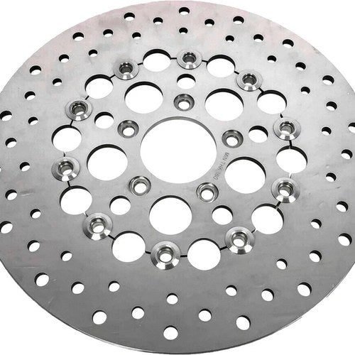 HardDrive Floating Brake Rear Rotors, Stainless Steel Machine Finish | 144321