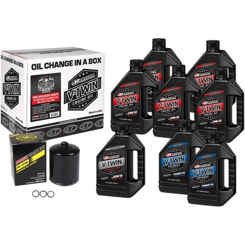 Maxima M-Eight Mineral Oil Change Kit with Black Filter | 90-129018PB