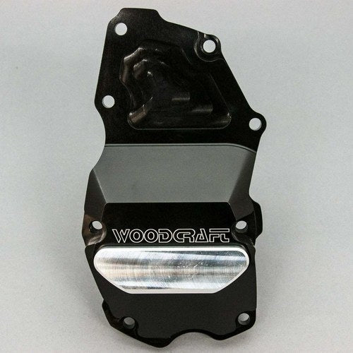 Triumph 2007-16 Street Triple / R Woodcraft Ignition Trigger Cover Silver Plate
