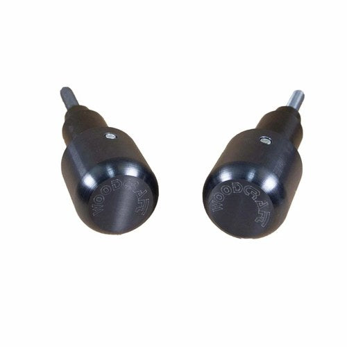 Aprilia 2021-2024 RS 660 Woodcraft Racing Frame Slider Kit - Black Pucks