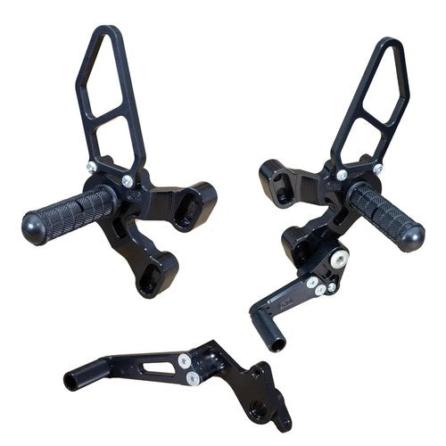 Ducati 2008-2011 1198 Woodcraft Racing Rearsets - Std / GP Shift - Complete Kit