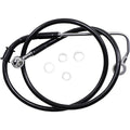 Drag Specialties Brake Line - 15-17 Softail - Black +4" | 618299-4BLK