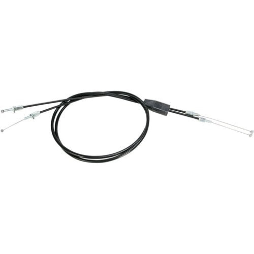 Motion Pro Black Vinyl Push/Pull Throttle Cable Set (+2in.) (02-0514)