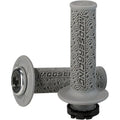 Moose Racing Gray/Silver Moose Lock-On Grips | B36MRG-S